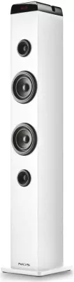 Altoparlant kullë NGS Sky Charm Pro, Bluetooth, USB, Radio FM, AUX, 50W, bardhë