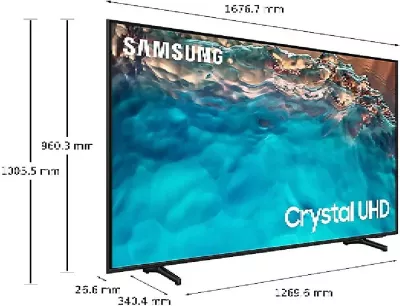 Televizor LED UHD 4K Smart, Samsung, UE75U8072FUXXH, HDR10+, 75"