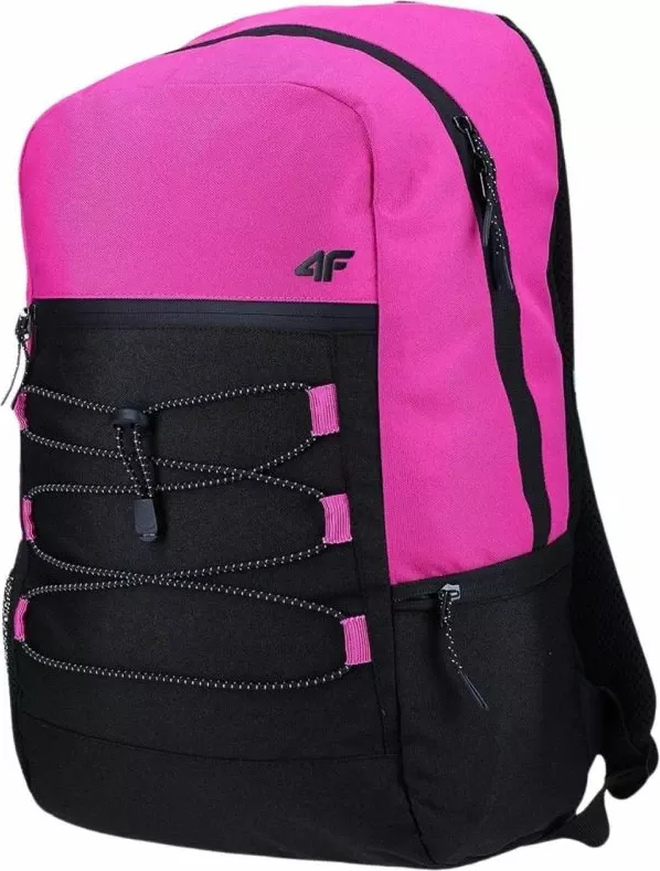 Çantë shpine 4F, unisex, e zezë dhe rozë