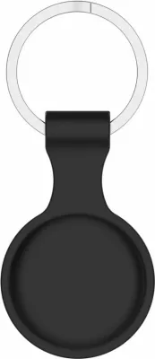 Mbështjellës Tech-Protect Icon për Apple AirTag, silikon, i zi