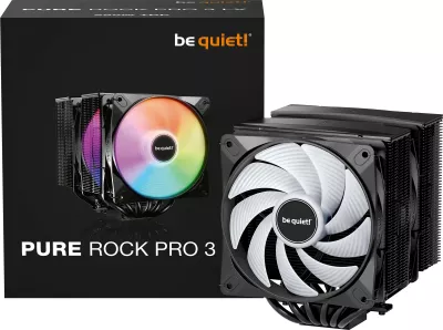 Ftohës ajri be quiet! Pure Rock Pro 3 LX, 12 cm, 2000 RPM, i zi