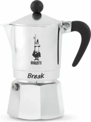 Moka pot Bialetti Break 1TZ, 1 filxhan, alumin, argjendtë