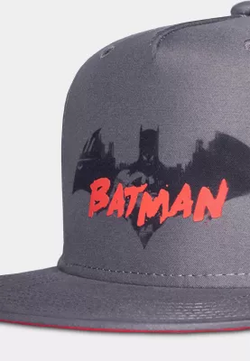 Kapele snapback Difuzed Batman për djem, e rregullueshme, gri
