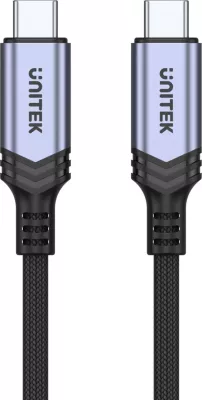 Kabllo karikuese Unitek, USB-c,  2m, e zezë 