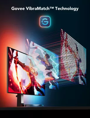 Shirit LED gaming Govee G1 H6609 për monitor 24-26\", RGBIC, Wi‑Fi + Bluetooth