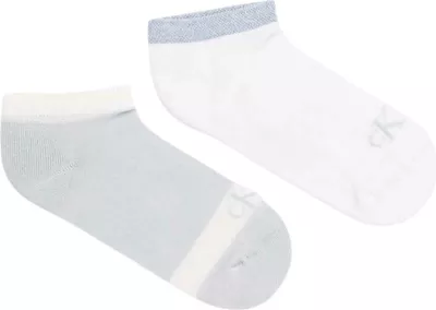 Set çorape sneaker për femra Calvin Klein Jeans CKJ 2P Glossy 701230600, kaltër e çelët/bardha [Madhësia: 39-42]