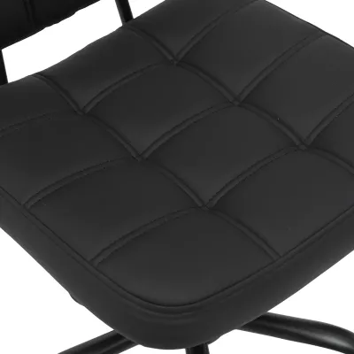 Karrige zyre Sedia pu e zezë 50x50x75-85cm