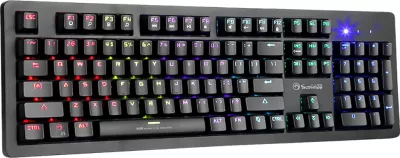 Tastierë gaming mekanike Marvo KG916, full size 104 taste, blue switch, RGB, USB me kabllo 1.6 m, e zezë