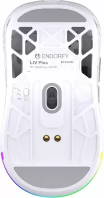 Maus wireless Endorfy LIV Plus Onyx, RGB, i bardhë