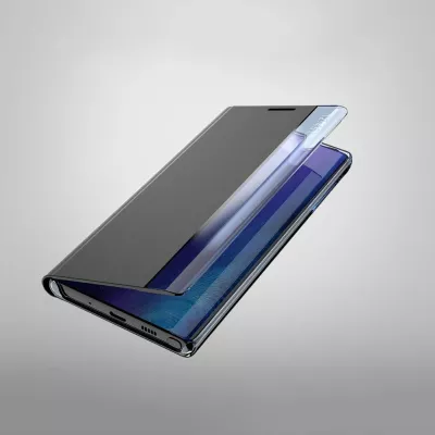 Mbështjellës Hurtel për Samsung Galaxy A02s EU, tip bookcase me kickstand, Blu