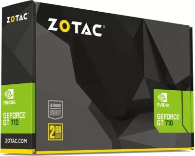 Kartelë grafike Zotac GeForce GT 710, 2 GB, GDDR3, e zezë