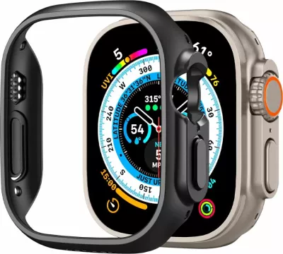 Mbështjellës Spigen Thin Fit për Apple Watch Ultra 49mm, Zi