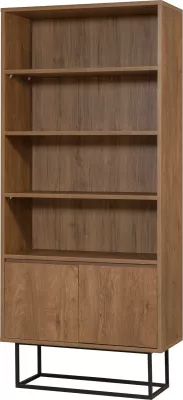 Set mobiljesh për dhomë dite, ngjyrë arre dhe e zezë, Laxus Takım 27