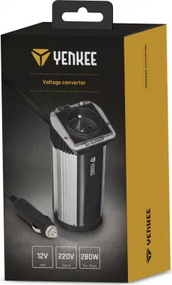 Inverter makinës YENKEE YAU 140, 280W, 12V/240V, Argjend