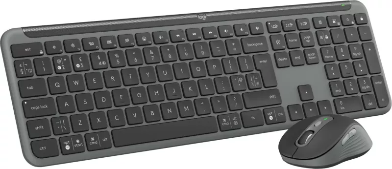 Tastierë me maus Logitech 920-012511, wireless, Bluetooth, QWERTY, graphite
