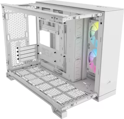 Kasë Corsair 2500X RGB Midi Tower mATX e bardhë