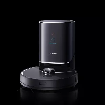 Robot pastrues UWANT U100 me mop, stacion mbushje/pastrimi, i zi