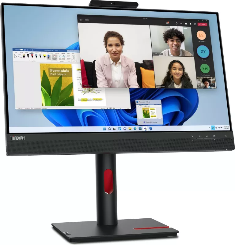 Monitor Lenovo ThinkCentre Tiny-In-One 24, 60.5 cm (23.8"), 1920 x 1080 pixels, Full HD, LED, 6 ms, E zezë