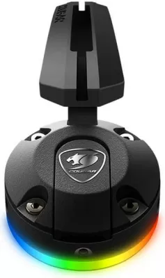 Mouse bungee Cougar BUNKER RGB, me ndriçim RGB, USB Hub, i zi