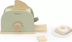 Toster lodër druri Viga PolarB set me aksesorë, jeshile