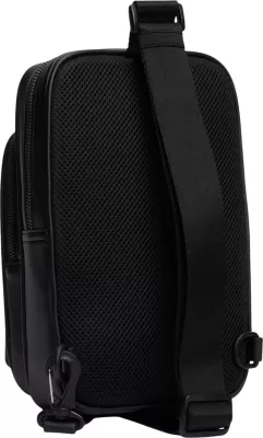 Çantë crossbody për meshkuj Tommy Hilfiger TH Foundation Sling Bag AM0AM14757, e zezë