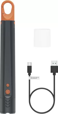 Elektrik dore Hama 228607 1200 lm 300 m zoom i rikarikueshëm IP44 USB-C, e zezë