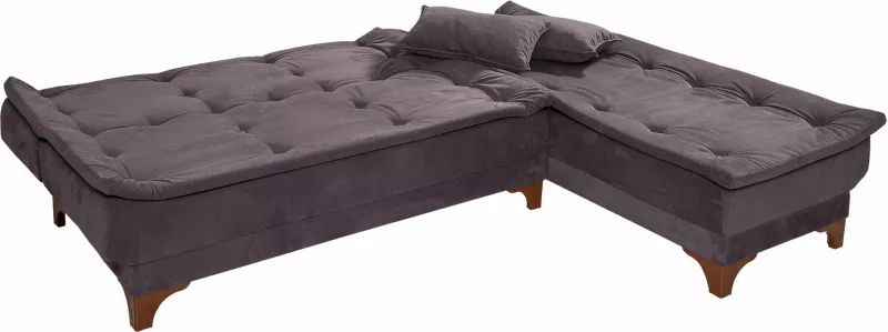 Kënd divan-krevat Atelier del Sofa, kënd i djathtë, ngjyrë antracit