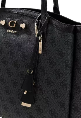 Çantë krahu për femra Guess Coleen Logo Small SA HWSG97 49230, antracit