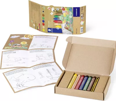 Set ngjyra dylli STAEDTLER 61 C1, 6 copë, laps grafiti, broshurë aktivitete, multikolor