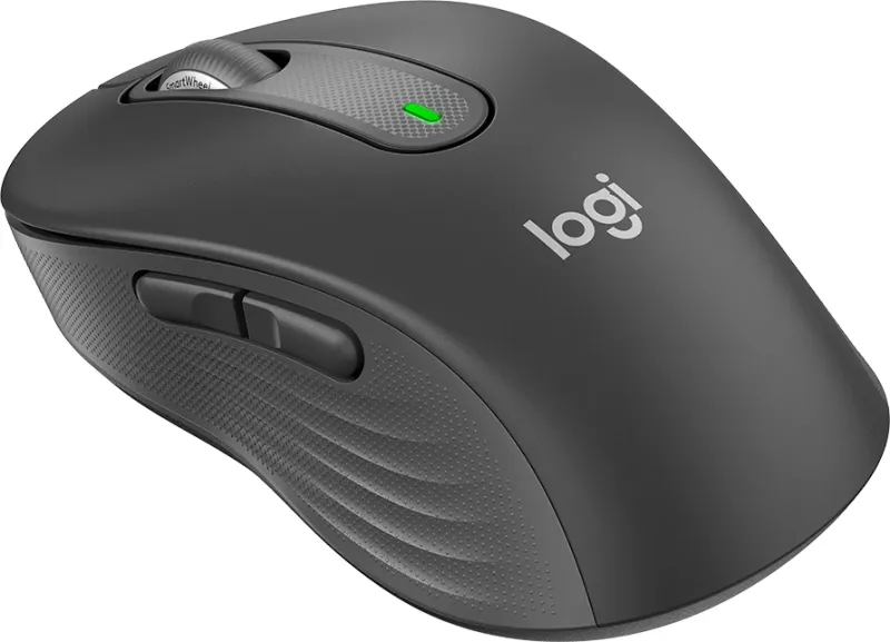 Maus LOGITECH Signature M650, wireless Bluetooth/RF 2.4 GHz, USB receiver, Graphite