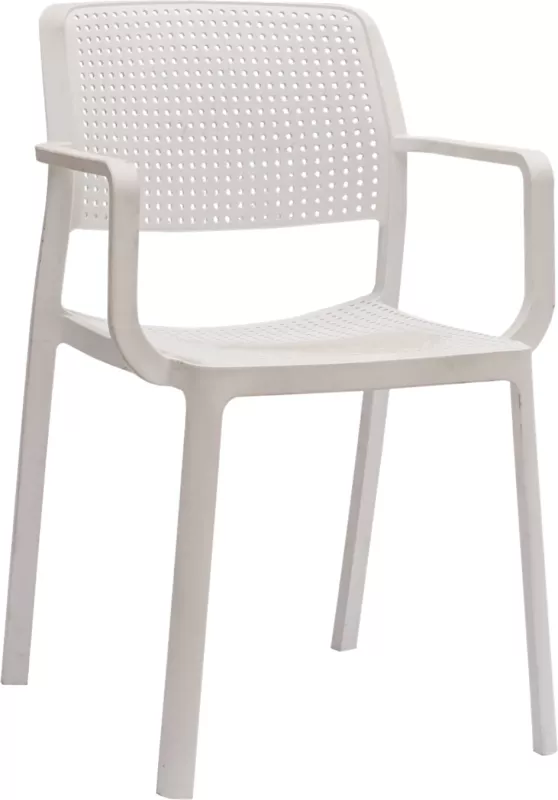Karrige për jashtë COMFEE FH6102.01 polipropileni e bardhë 54x57x83H cm