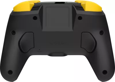 Kontroller pa tela PDP REMATCH GLOW Super Star për Nintendo Switch, bateri 40 orë, butona mbrapa të programueshëm, glow-in-the-dark, i zi/verdhe