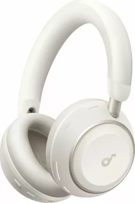 Kufje ANKER Soundcore Space 2, Bluetooth over-ear me ANC, Hi-Res/LDAC, të bardha, set me çantë udhëtimi + kabllo