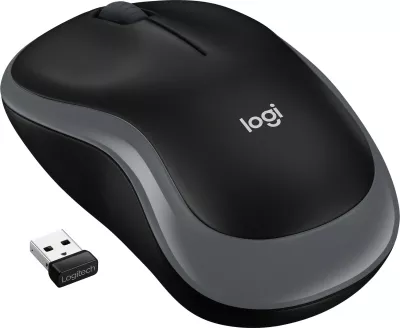 Maus pa kabllo Logitech M185, ambidextrous, optik, RF wireless, 1000 DPI, gri