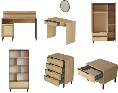 Set dhome për të rinj Skye Decor, ngjyrë lisi, ON27-SU