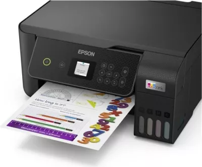 Printer multifunksional, Epson, EcoTank ET-2870 (C11CJ66421), A4, Inkjet 1200 dpi, 28-37 ppm, e zezë