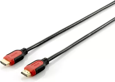 Kabëll HDMI Equip 2.0, 2 metra, 3D, 10.2 Gbit/s, zi e kuqe