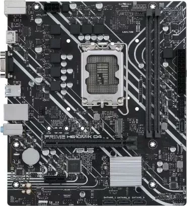 Pllakë amë ASUS PRIME H610M-K D4, Intel, LGA 1700, DDR4-SDRAM, 64 GB, micro ATX