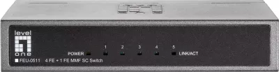 Switch LevelOne FEU-0511, 5-Port, Fast Ethernet, SC Multi-Mode Fiber