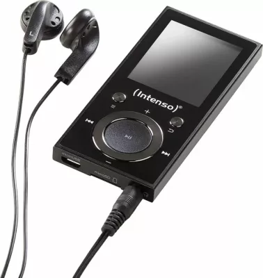 player MP3/MP4 Intenso Video Scooter BT 16GB, Bluetooth 5.0, ekran 1.8\" LCD, i zi, set me microSD 16GB + kufje + kabllo USB
