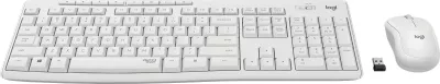 Set maus dhe tastierë Logitech MK295 Silent Wireless, QWERTY, e bardhë