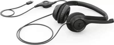 Kufje Logitech H390 USB-C, me mikrofon, të zeza