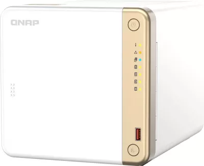 Kasë NAS QNAP TS-462-4G, Intel Celeron N4505, 4 GB RAM DDR4, Tower, Bardhë