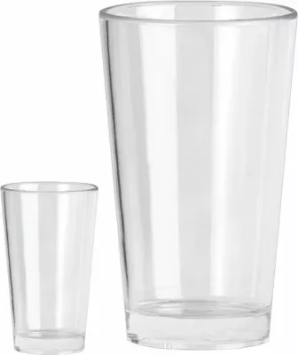 Set gotash koktejli të larta BRUNNER Complete 0830165N.C71, 40 cl, polikarbonat, transparente, set 2 copë