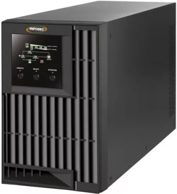 UPS Infosec E4 Value 1000, 1 kVA, 3 dalje AC, LED, 9Ah, E zezë