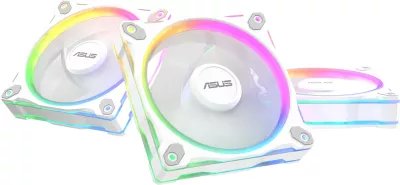 Set ventilatorë ASUS Prime MR120 Fan ARGB, 12 cm, për kasë, Bardhë, 3 copë