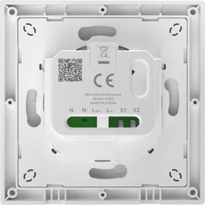 Mbështjellës për ndërprerës muri Sonoff E1GS, për module ZBMINIR2/MINIR4M/MINIR4, i bardhë