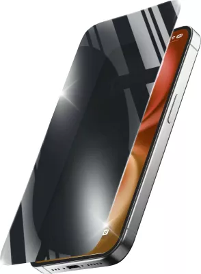 Mbrojtës ekrani privatësie Cellular Line Xtreme Glass për iPhone 16, xham i temperuar, transparent