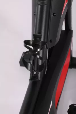 Biçikletë statike indoor ART.IS sport AS1 (AS8723), rrotë fluturimi 6 kg, Bluetooth Kinomap/Zwift, ngarkesë max 120 kg, e zezë/kuqe