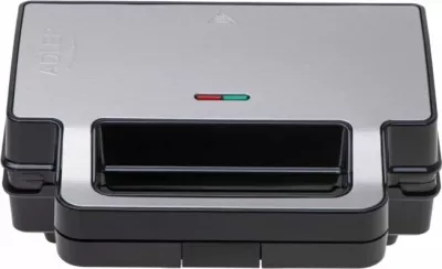toster/sanduiç-maker ADLER AD3073 1400W 2-në-1 me pllaka ndërruese, i zi